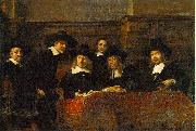 REMBRANDT Harmenszoon van Rijn The Syndics of the Clothmakers Guild, Spain oil painting artist